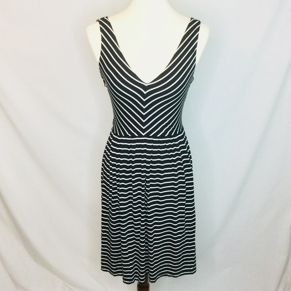 LOFT Dresses & Skirts - Ann Taylor Loft Dress XS Black White Striped